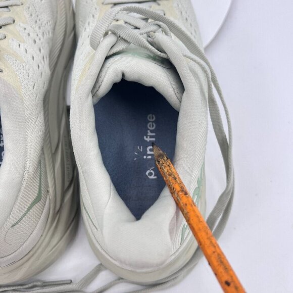 Hoka One One Clifton 8 Women Size 8B 1119394-SGCT Smoke Green Celadon Tint Shoes - Picture 11 of 13